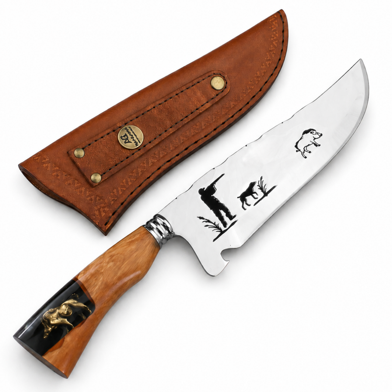 Picanheira Caçador para churrasco inox 10 polegadas