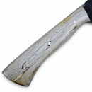 Faca tropeira ouro para churrasco aço inox 8 polegadas