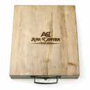Conjunto faqueiro 12 pçs para churrasco aço inox 6 pol