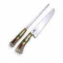 Conjunto .50 para churrasco inox 10 polegadas