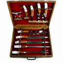 Conjunto Churrasqueiro 10 pçs para churrasco inox