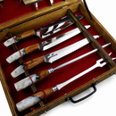 Conjunto Churrasqueiro 10 pçs para churrasco inox