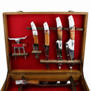 Conjunto Churrasqueiro 10 pçs para churrasco inox