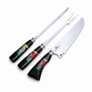 Kit RS para churrasco inox 10 polegadas