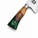 Picanheira brasil para churrasco inox 10 polegadas