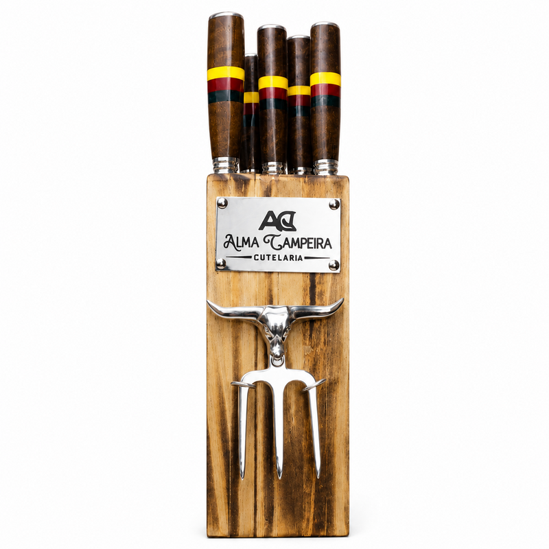 cepo gourmet para churrasco inox